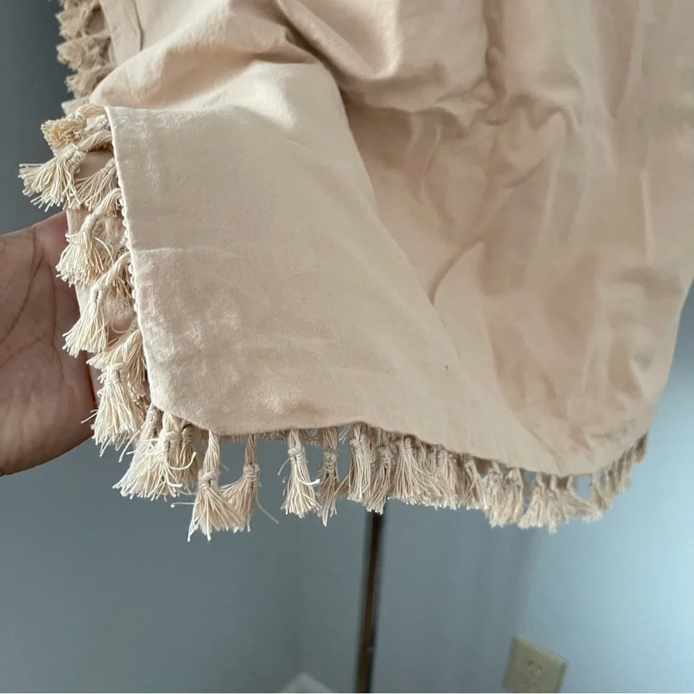 Bohemian Urban Outfitters Home Tassle Duvet Cover Terracota Twin Size NWOT